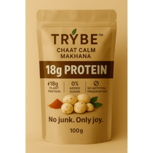 TRYBE Chaat Calm Makhana – 18g Protein | 100g Pack