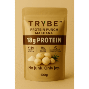 TRYBE Protein Punch Makhana – 18g Protein | 100g Pack